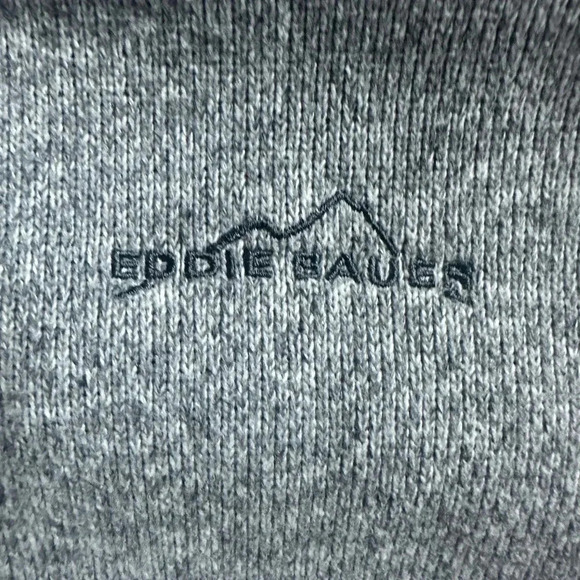 Eddie Bauer Fleece Quarter Zip Pullover Mens Large T - Picture 3 of 8